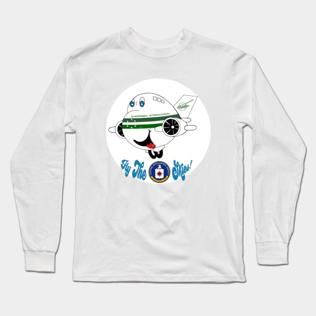 Fly The CIA Skies! Long Sleeve T-Shirt by orphillips